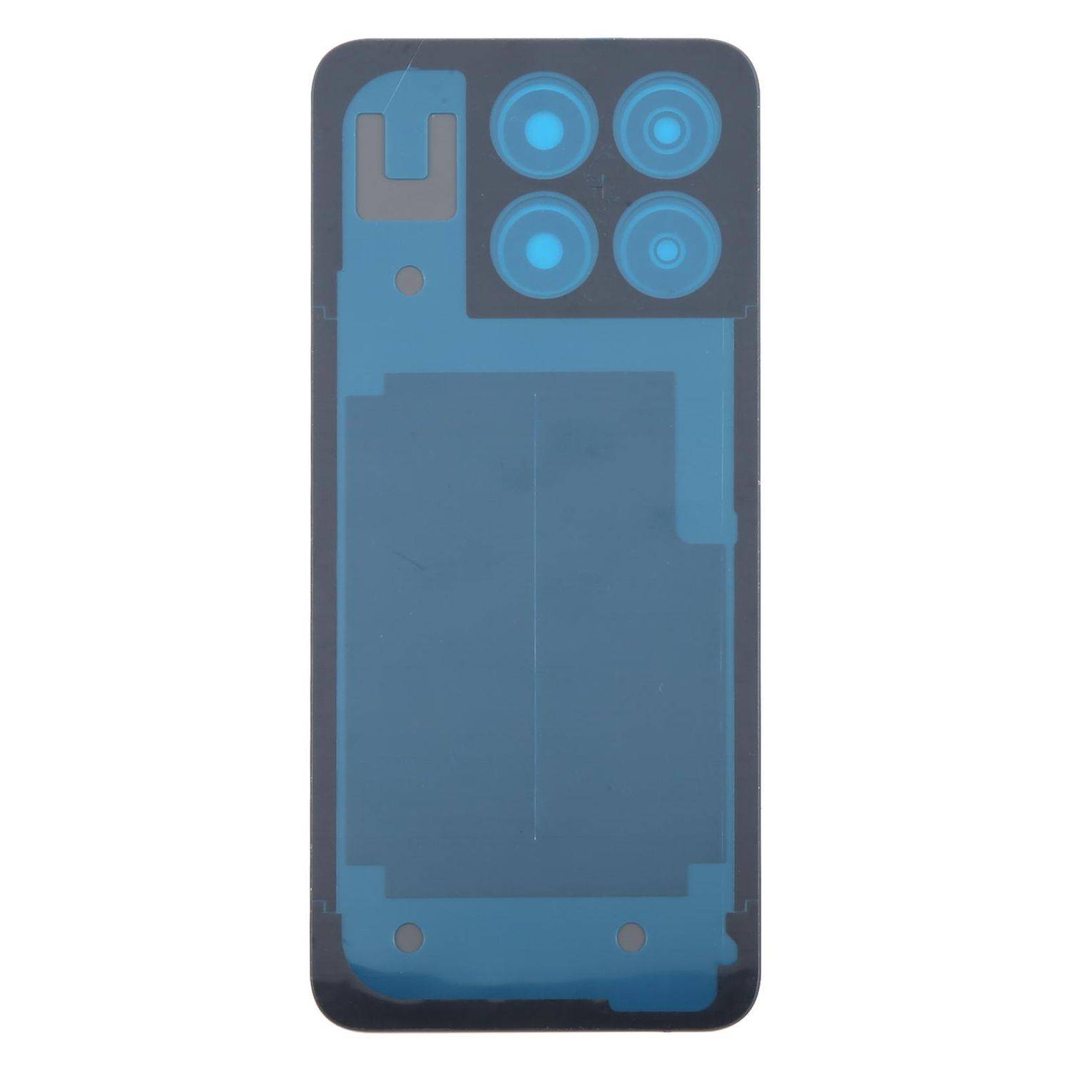 Für ZTE Blade A35 Akkudeckel Backcover mit Kameraabdeckung Ersatzteil Schwarz
