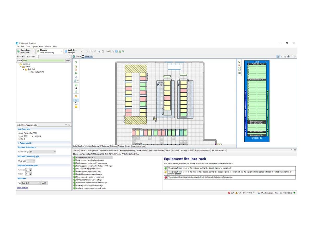 APC IT Advisor Support Contract for Perpetual License Capacity 1 Year 100 Racks