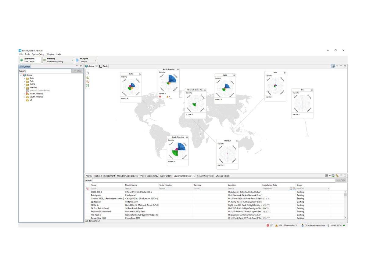 APC IT Advisor Support Contract for Perpetual License Capacity 1 Year 100 Racks