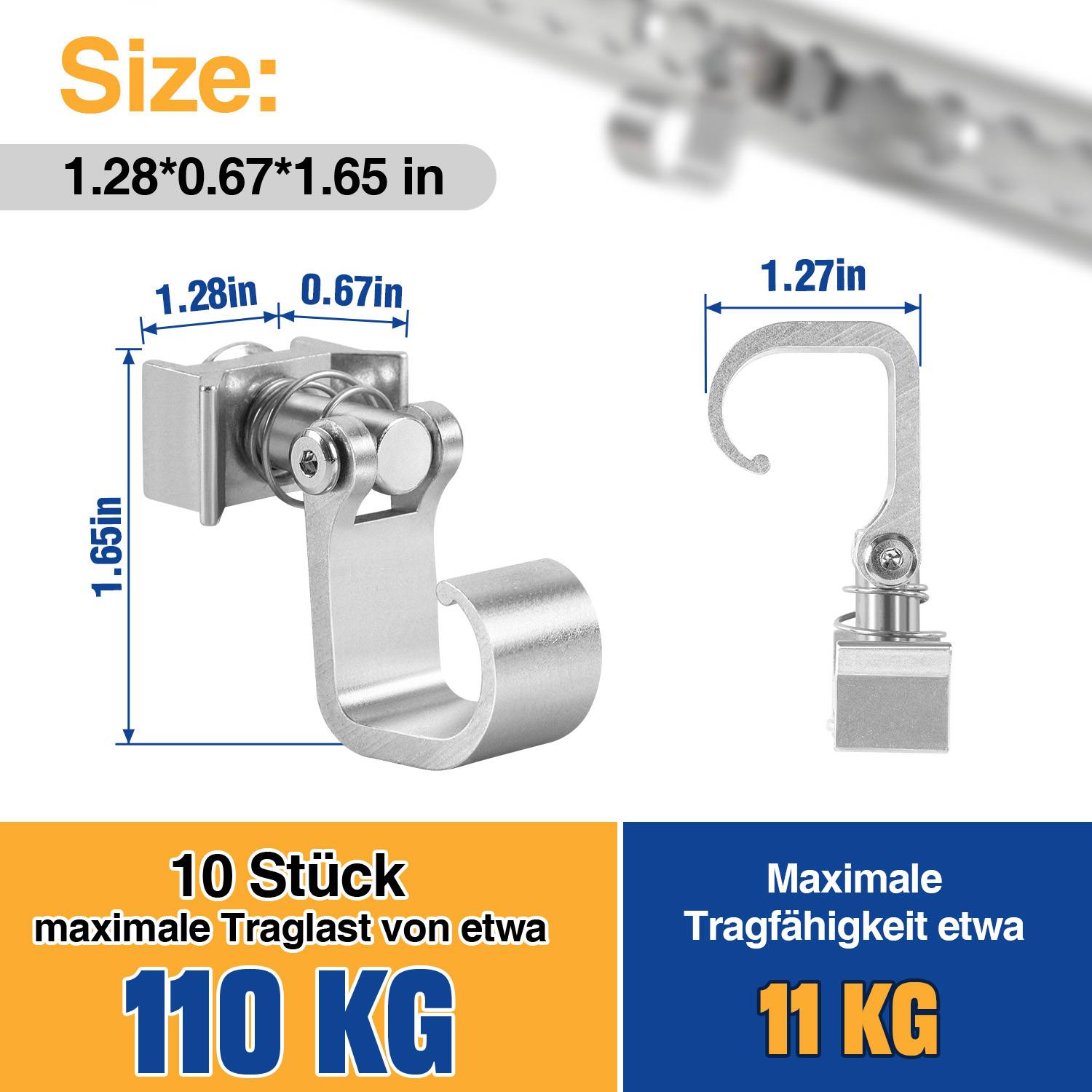 Single Endfitting für Airlineschiene 20 Stück