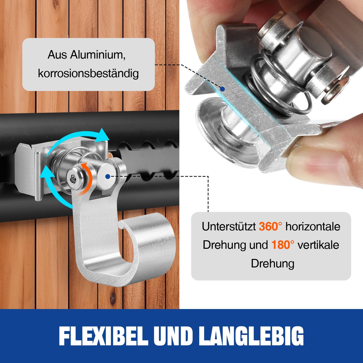 Single Endfitting für Airlineschiene 20 Stück