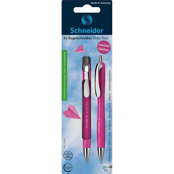 Kugelschreiber Slider Rave XB Blister 1 Stück power pink