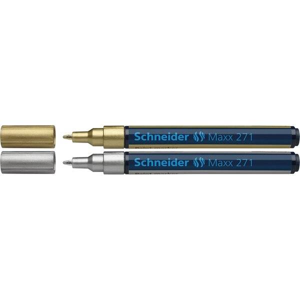 Lackmarker Maxx 271 gold/silber Blister 2 Stück