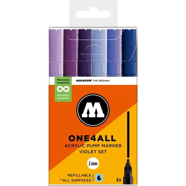 Acrylmarker One4All 127HS Violet Set