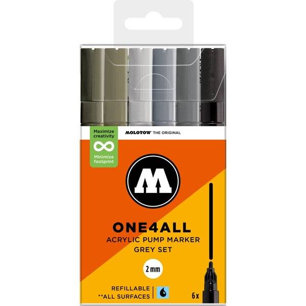 Acrylmarker One4All 127HS Grey Set