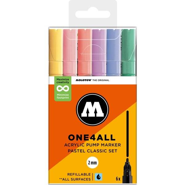 Acrylmarker One4All 127HS Pastel Classic Set