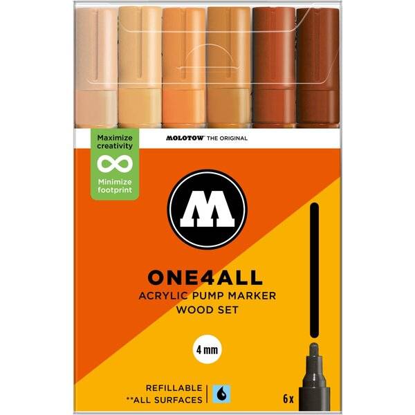 Acrylmarker One4All 227HS Wood Set