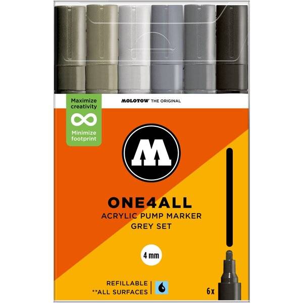 Acrylmarker One4All 227HS Grey Set