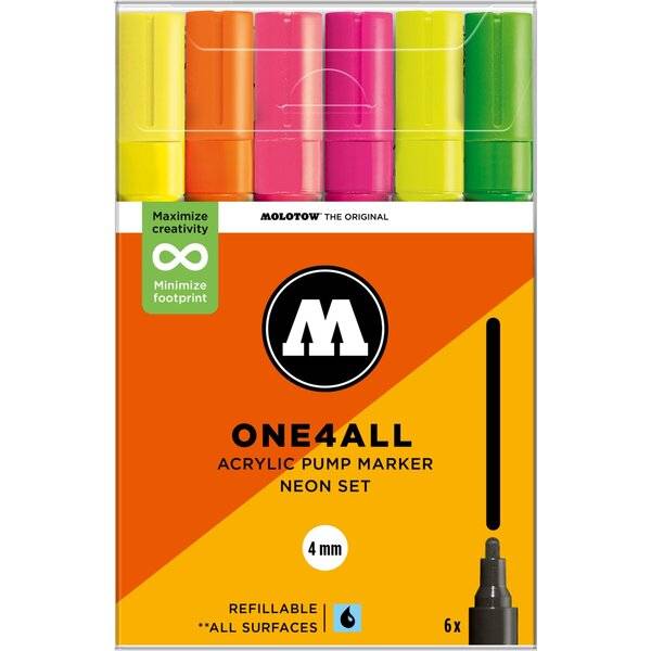 Acrylmarker One4All 227HS Neon Set