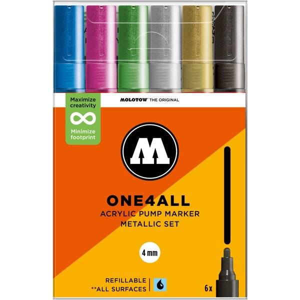 Acrylmarker One4All 227HS Metallic Set