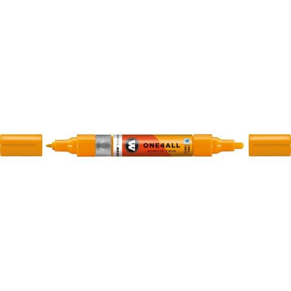 Acrylmarker One4All Twin 1,5mm/4mm Slider hellorange