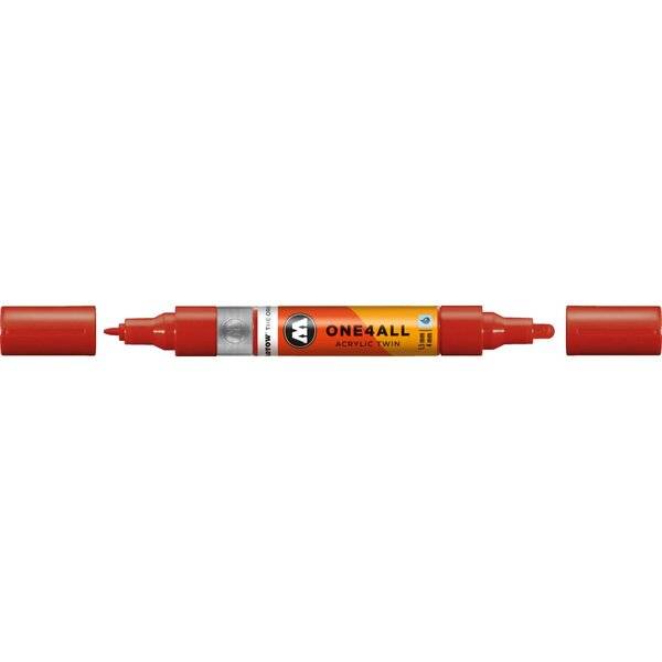 Acrylmarker One4All Twin 1,5mm/4mm Himbeerrot