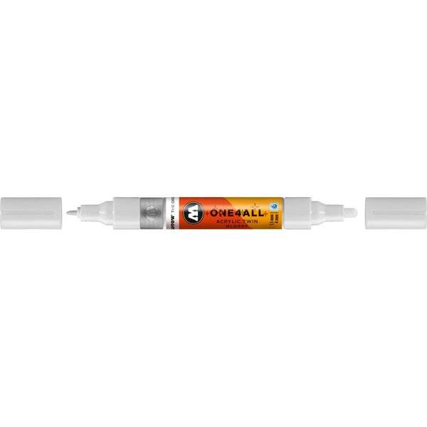 Acrylmarker One4All Twin Glossy #251weiß glanz