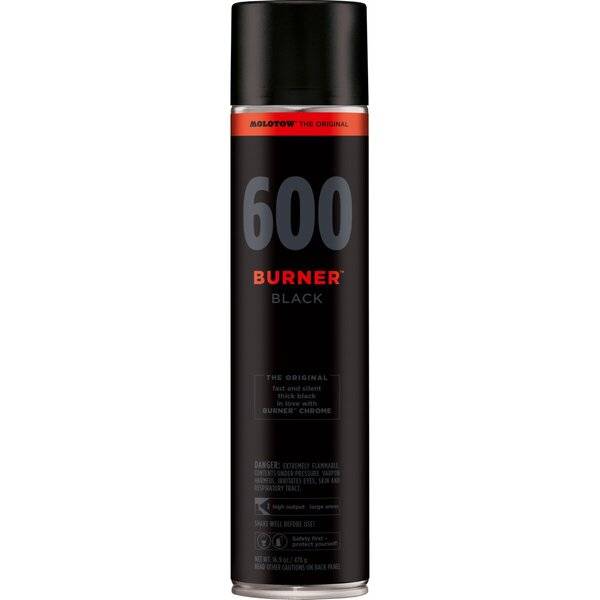 Spray BURNER black 600ml schwarz
