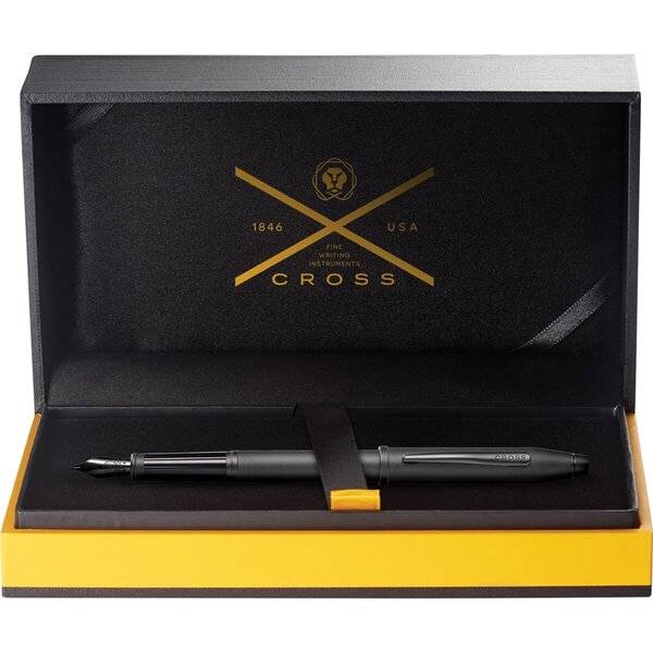 Füllfederhalter Century II Schwarz Strukturiert, PVD, M-Feder