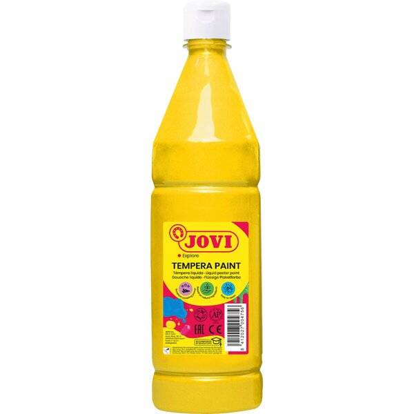Flüssige Plakatfarbe 1000ml Flasche, gelb