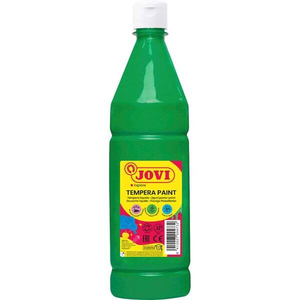 Flüssige Plakatfarbe 1000ml Flasche, mittelgrün