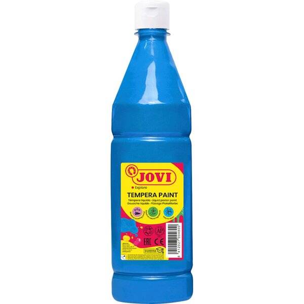 Flüssige Plakatfarbe 1000ml Flasche, cyanblau