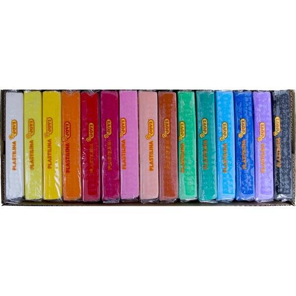Plastilina Knetmasse 15 Stangen a 350g, sort. Hauptfarben