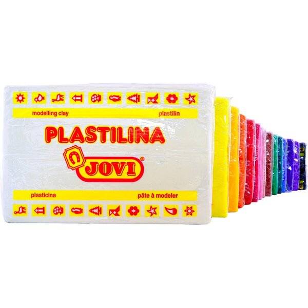 Plastilina Knetmasse 15 Stangen a 350g, sort. Hauptfarben