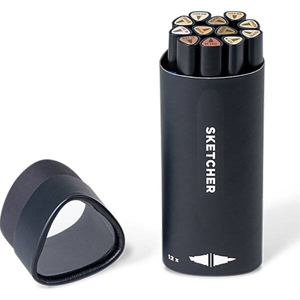 Twinmarker Sketcher brush+chisel Character Kit 12 Stück