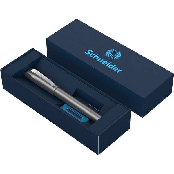 Set Tintenroller Ceod Shiny graphite/Tintenpatronen blau
