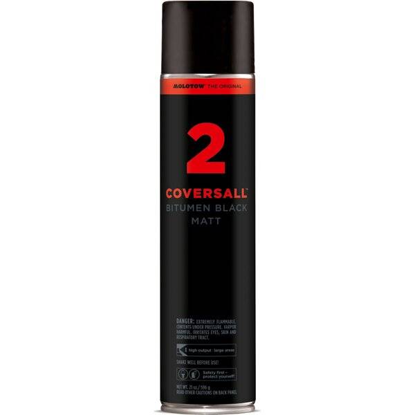 Spray Coversall 2 600ml Bitumen Black matt