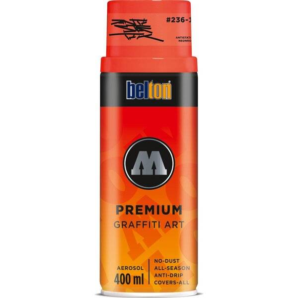 Spray PREMIUM 400ml #236-1 ANTISTATIK neonrot
