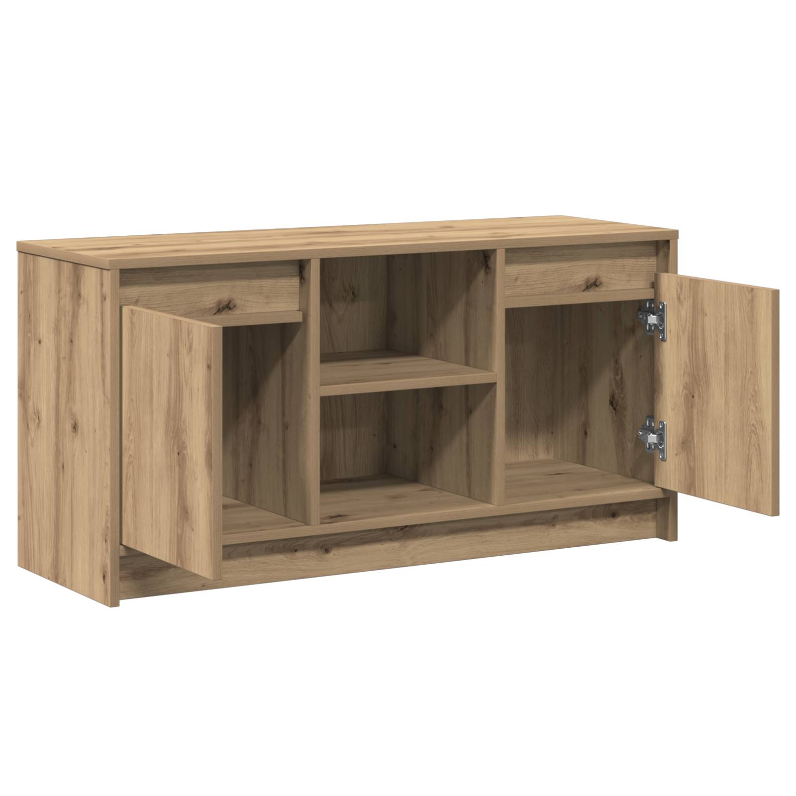vidaXL Entertainment Center Artisan Eiche Holzwerkstoff Mittel Regale