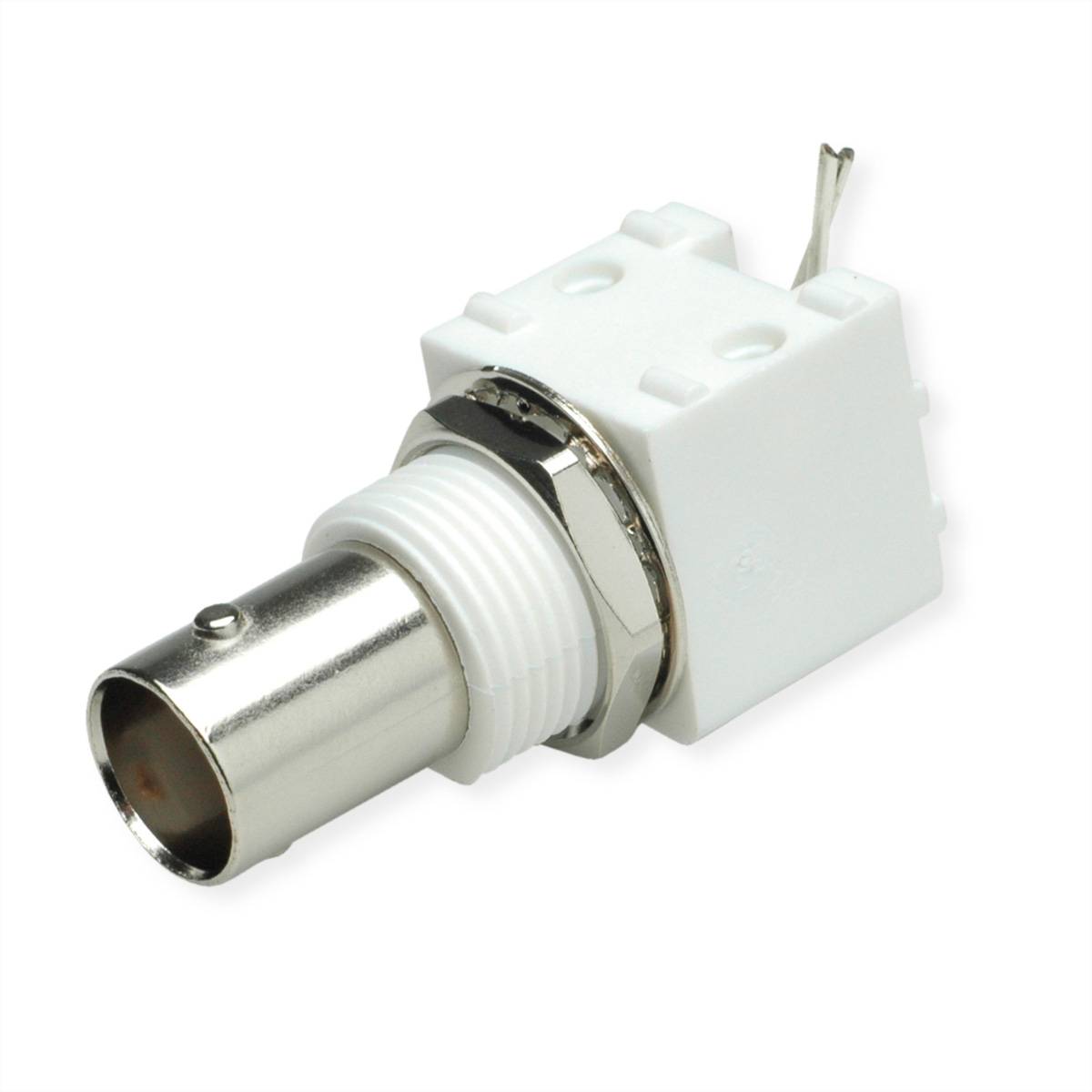 TELEGÄRTNER BNC-Einbaubuchse 50 Ohm, print abgewinkelt