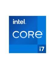 Intel Core i7 Prozessor-Logo auf blauem quadratischem Hintergrund.