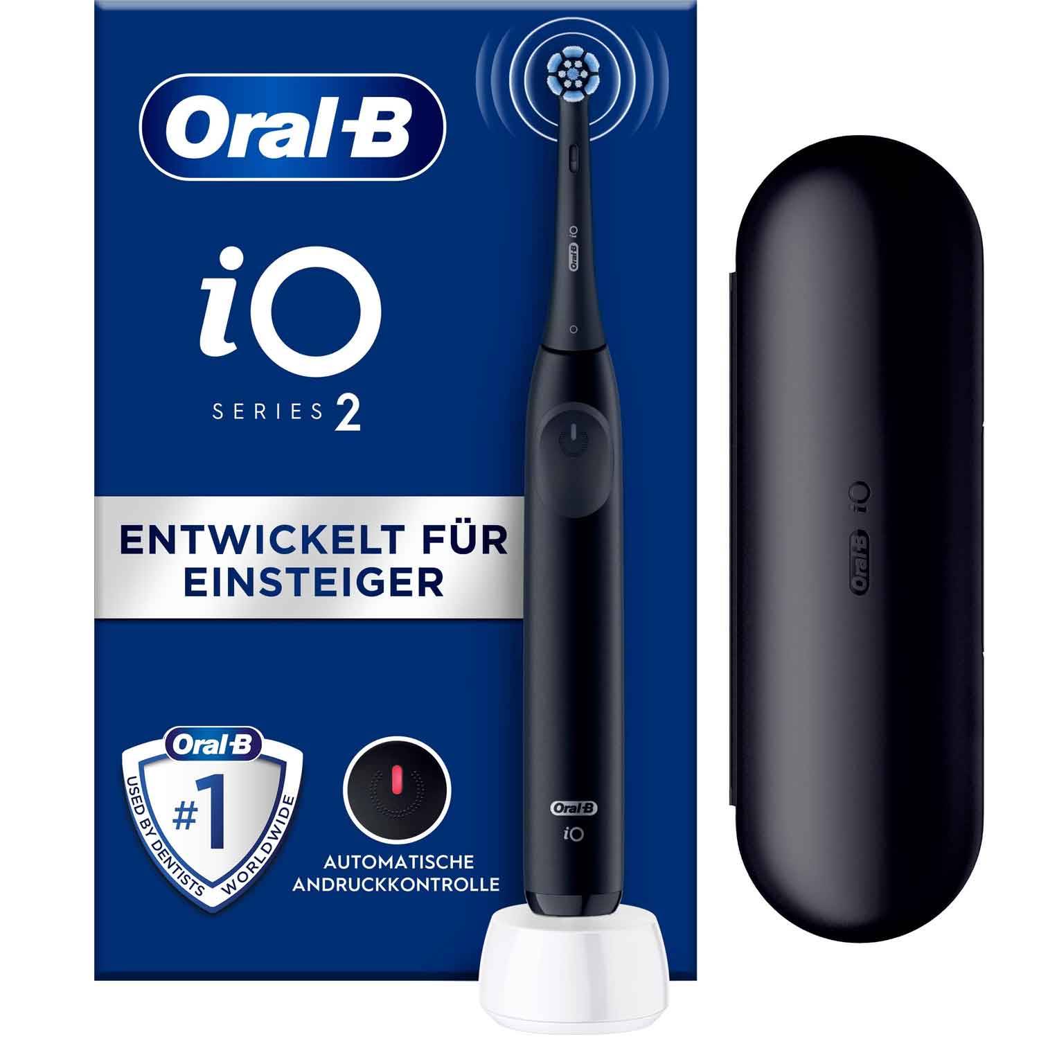 Oral-B iO Series 2 Elektrische Zahnbürste + Reiseetui night black