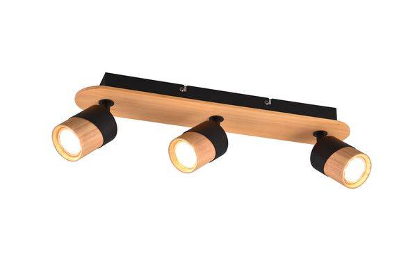 801100332 3fl.Balken holz 3xGU10 max.10W
