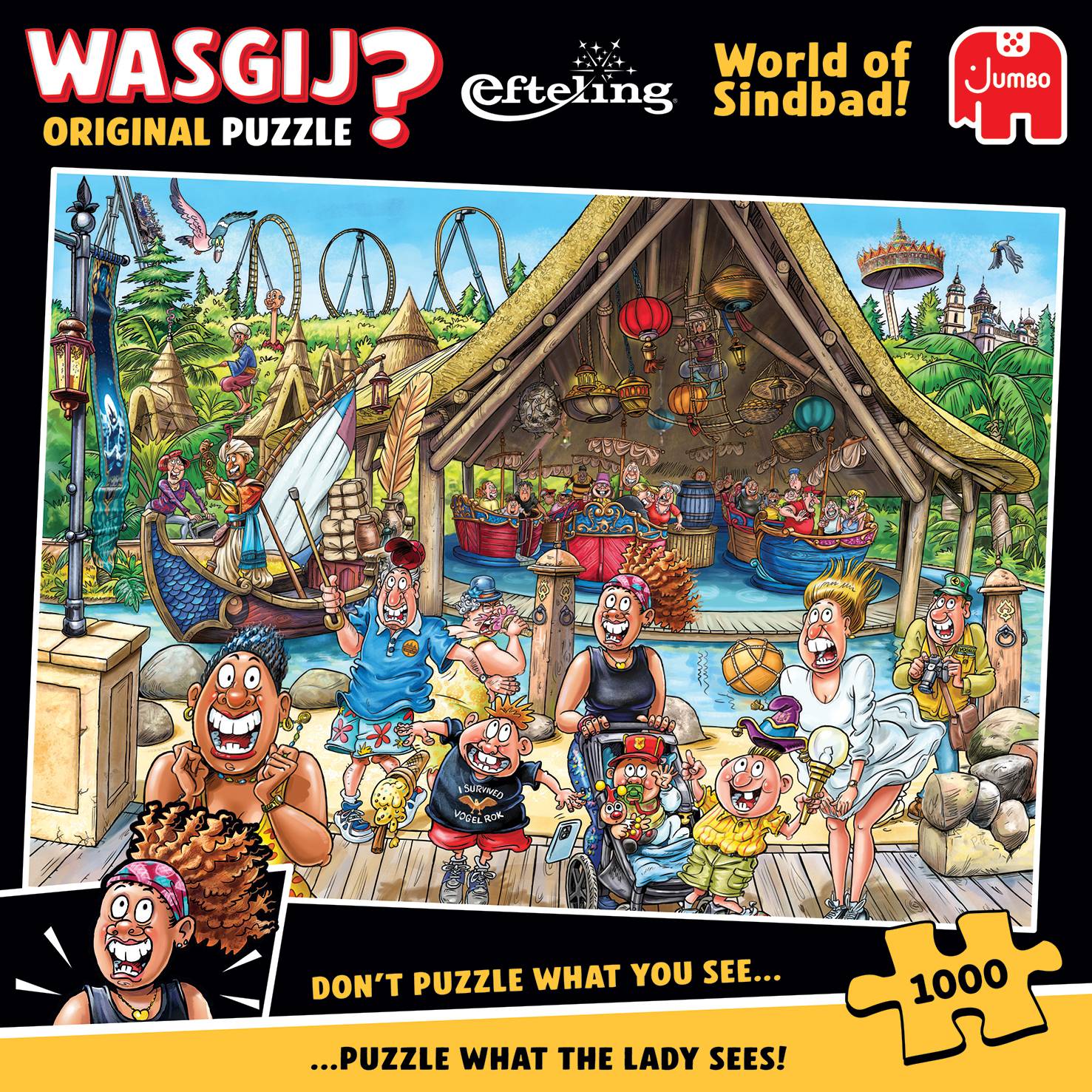 Wasgij Efteling, World of Sindbad!, 1000 Teile Puzzle