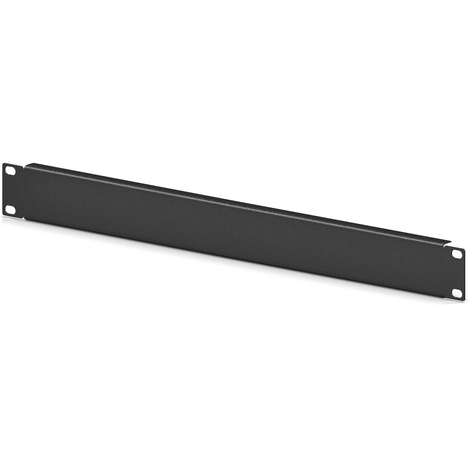 hb-digital 19 Zoll Rackblende 1HE für Serverschrank Stahl schwarz