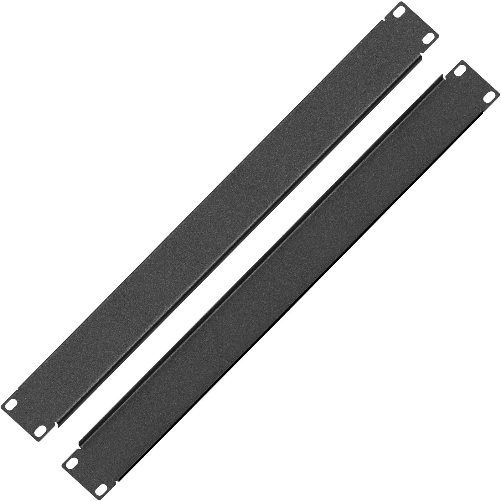 hb-digital 19 Zoll Rackblende 1HE für Serverschrank Stahl schwarz