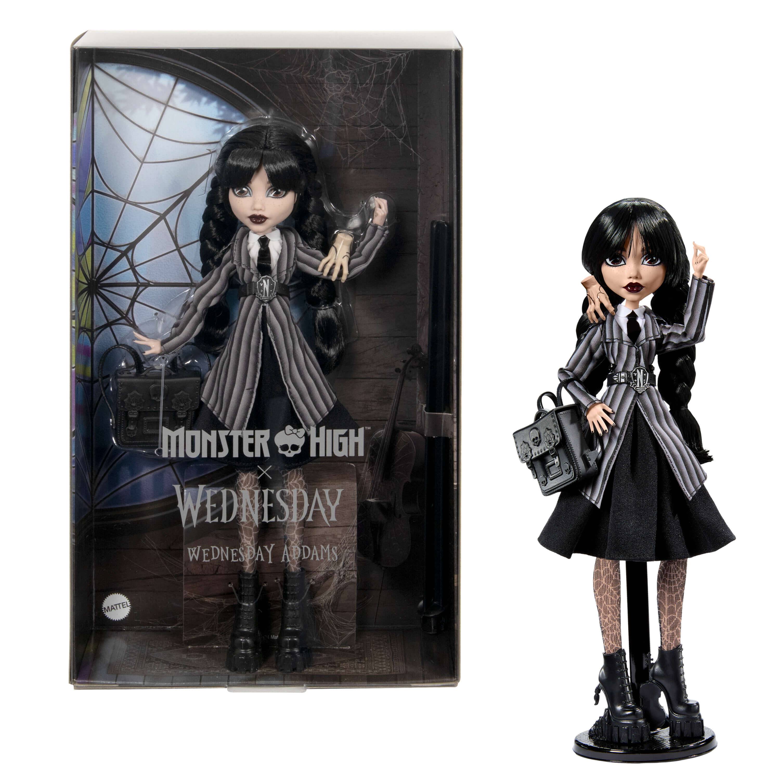 Mattel HXJ04 - Monster High x Wednesday Wednesday Addams Puppe