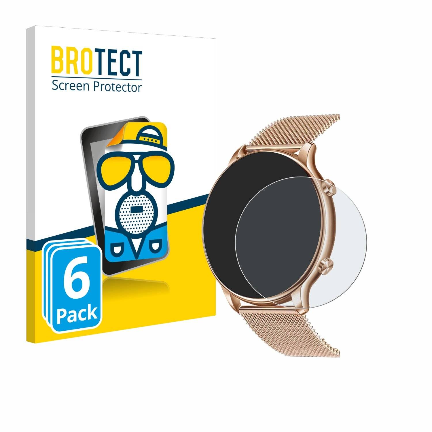 6x BROTECT Entspiegelungs-Folie für Luniqueshop LSWATCH