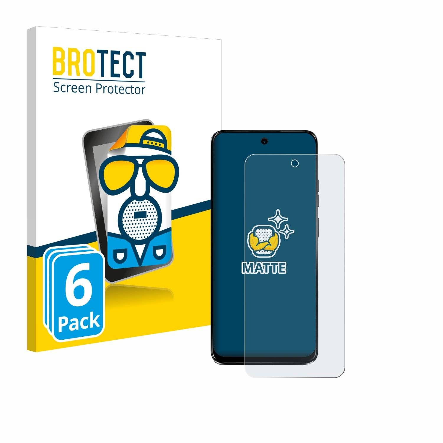 6x BROTECT Entspiegelungs-Folie für Motorola G34
