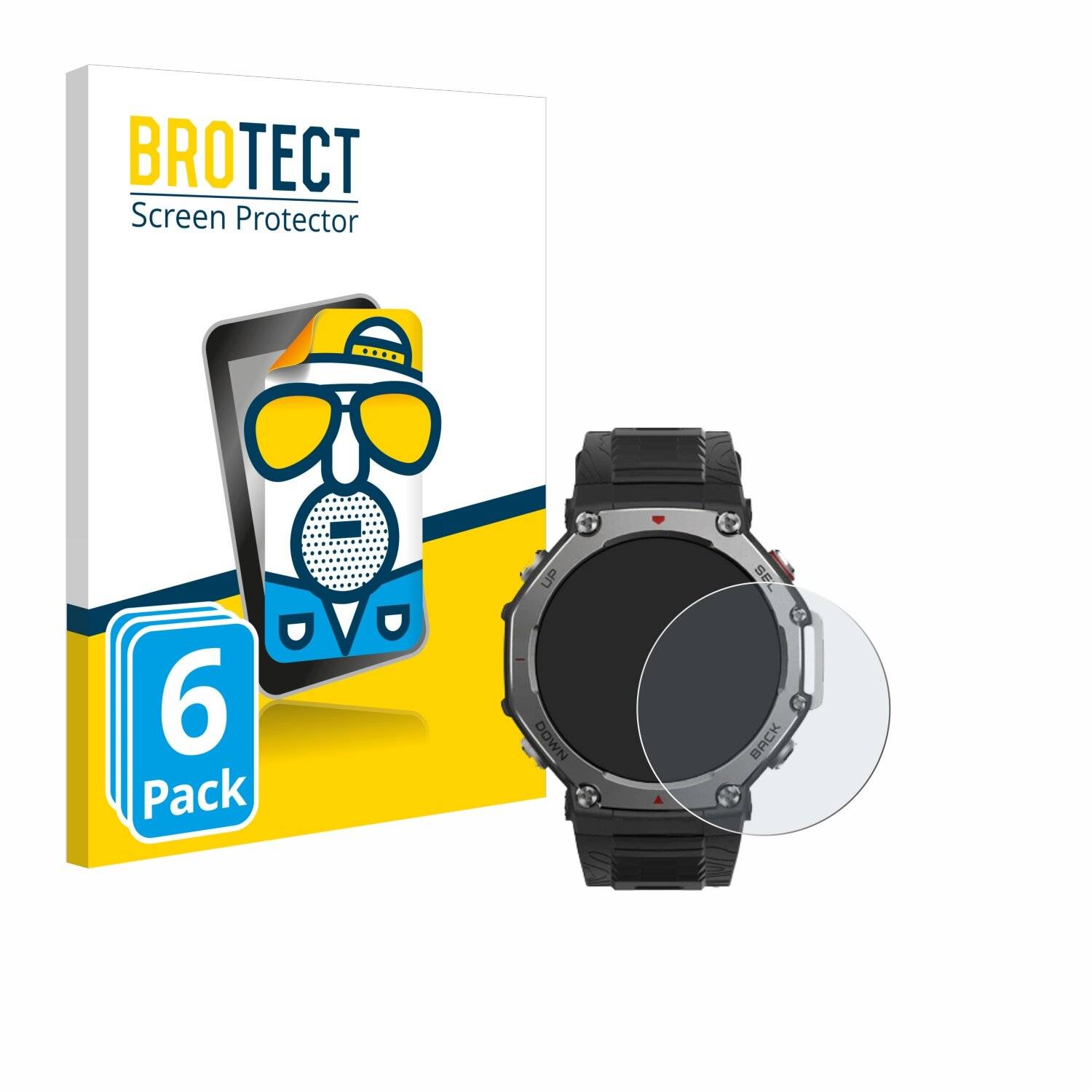 6x BROTECT Entspiegelungs-Folie für Huami Amazfit T-Rex