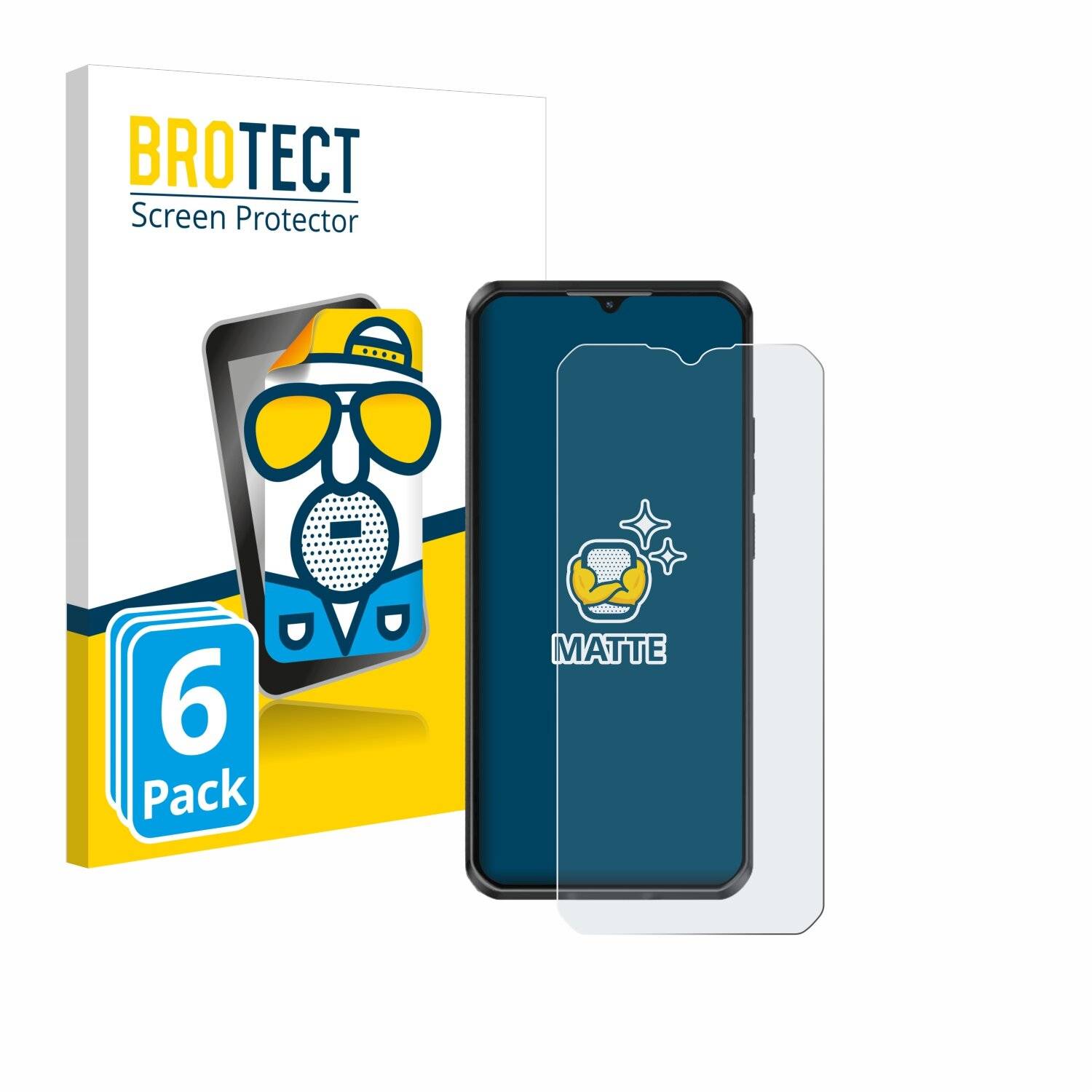 6x BROTECT Entspiegelungs-Folie für Oukitel