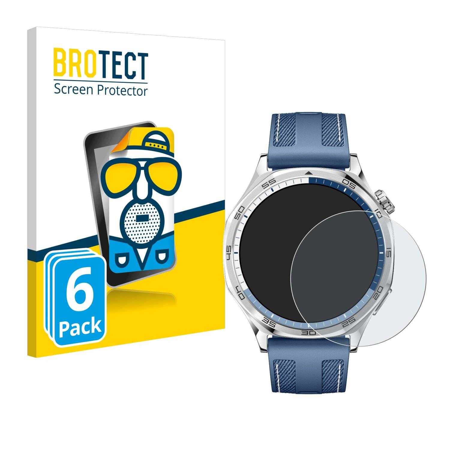 6x BROTECT Entspiegelungs-Folie für Huawei Watch GT 5 (46