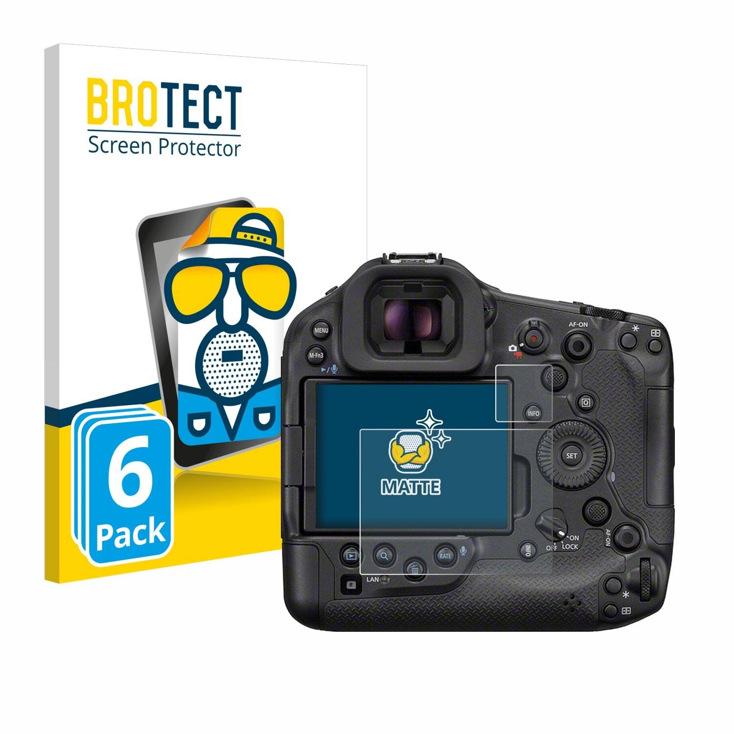 6x BROTECT Entspiegelungs-Folie für Canon EOS