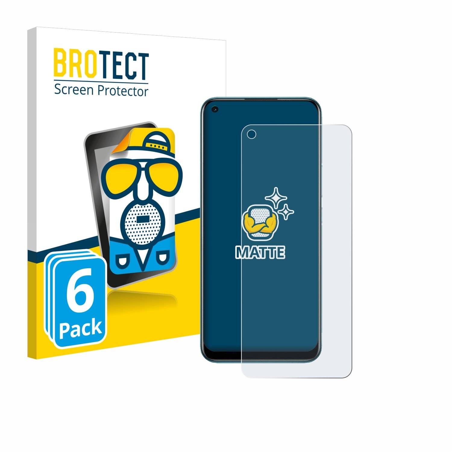 6x BROTECT Entspiegelungs-Folie für realme