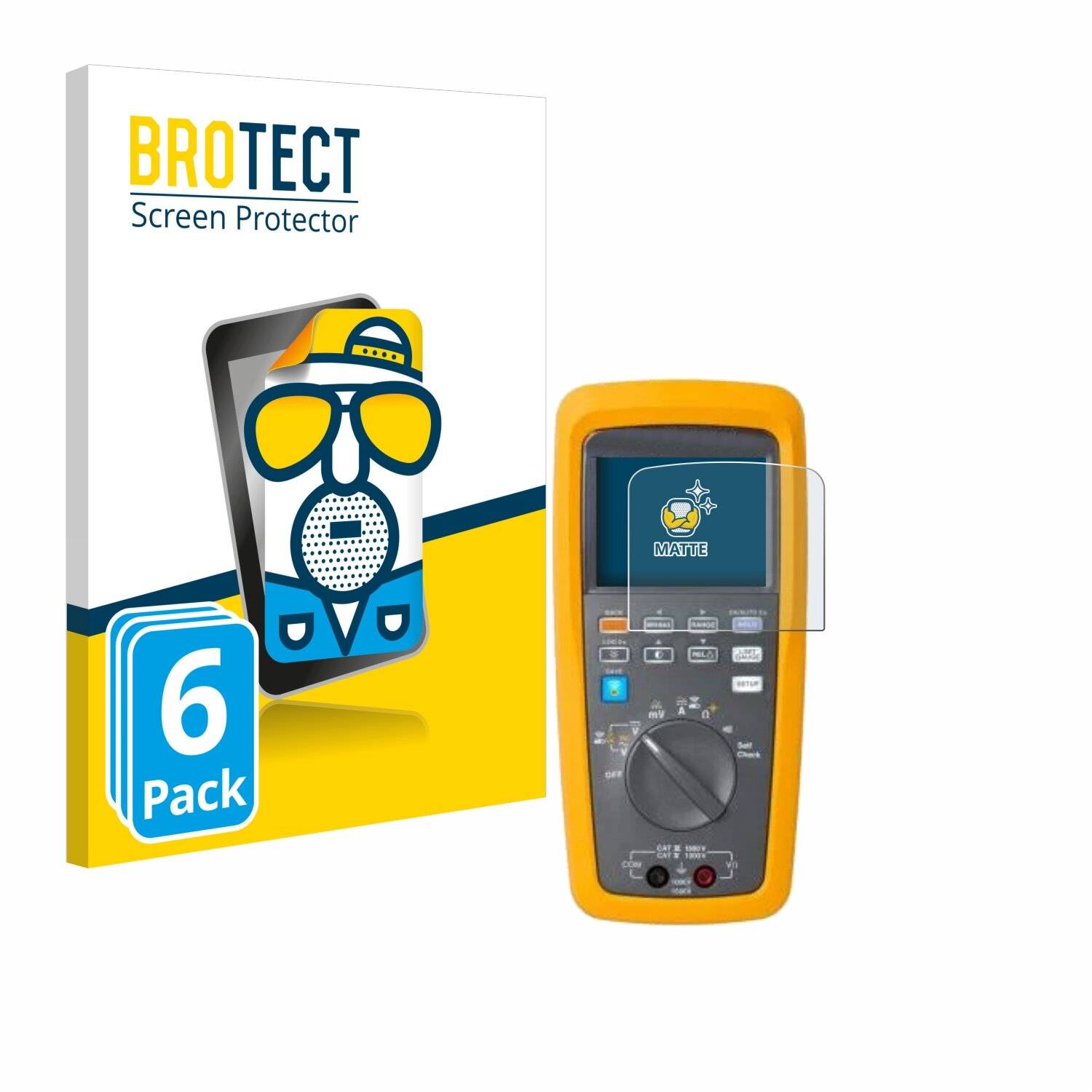 6x BROTECT Entspiegelungs-Folie für Fluke Solar-Multimeter 283