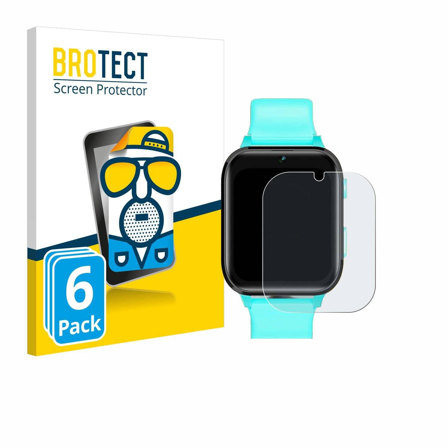 6x BROTECT Entspiegelungs-Folie für Clleylise Kids Smartwatch