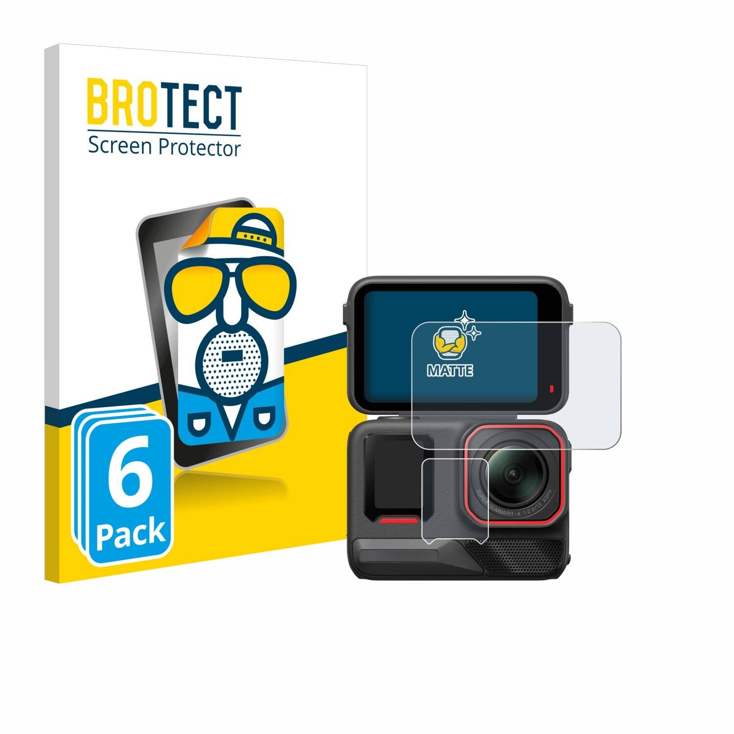 6x BROTECT Entspiegelungs-Folie für Insta360 Ace Pro