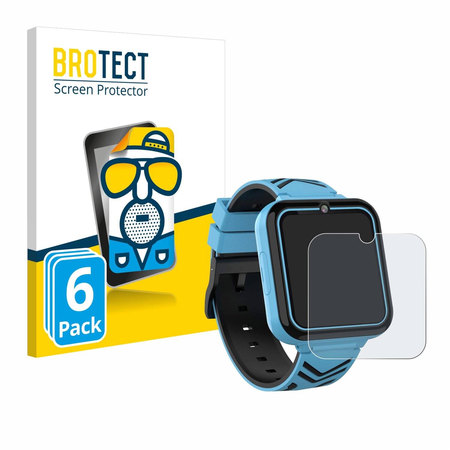 6x BROTECT Entspiegelungs-Folie für Moweallarge Kids Smartwatch