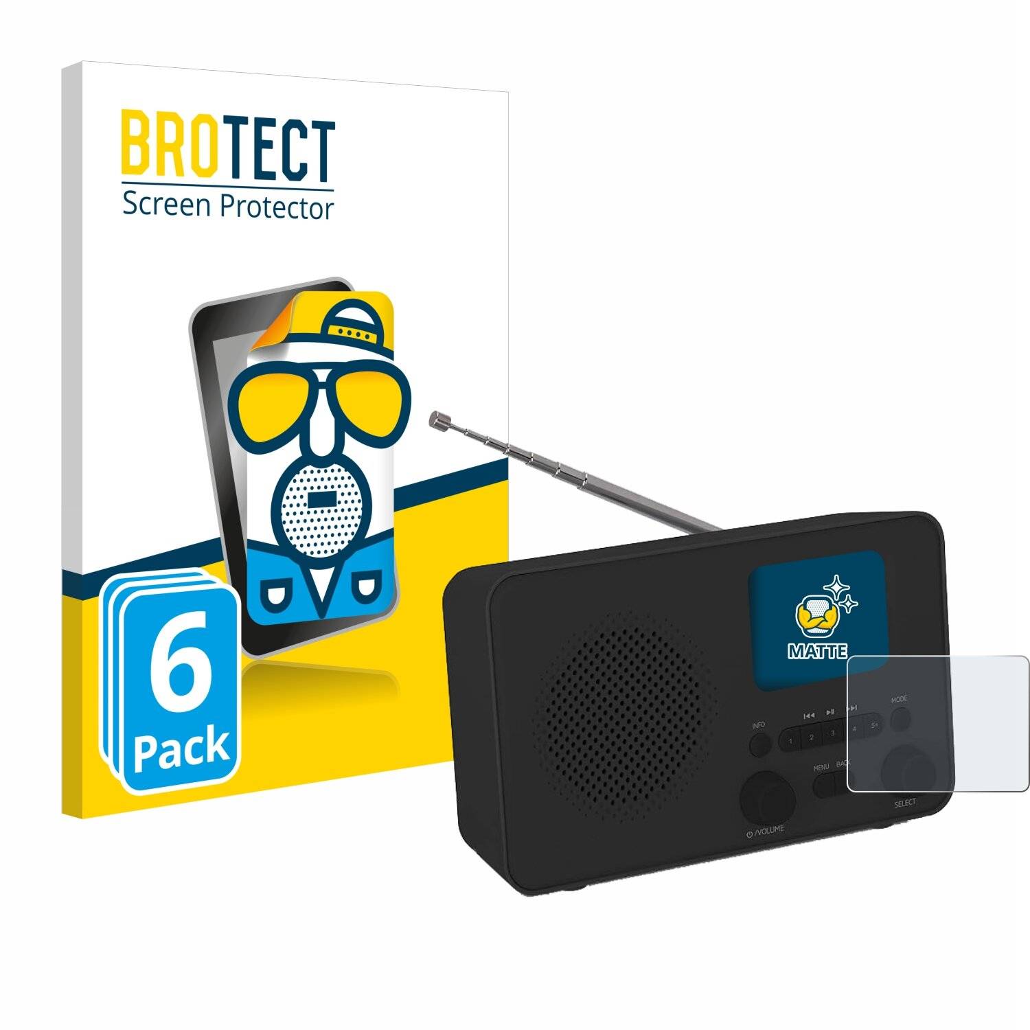6x BROTECT Entspiegelungs-Folie für TechniSat 6