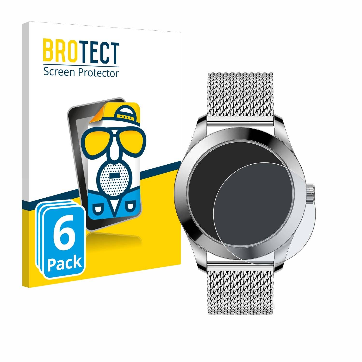 6x BROTECT Entspiegelungs-Folie für Ice-Watch Ice Steel Solar